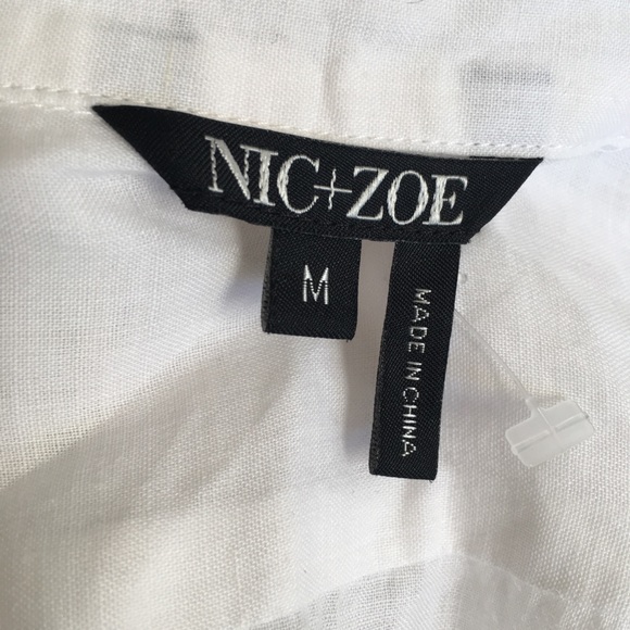NWOT Nic & Zoe | Ramie tunic or coverup - Picture 6 of 7
